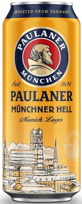 Paulaner Munchner Hell банка 0.5л