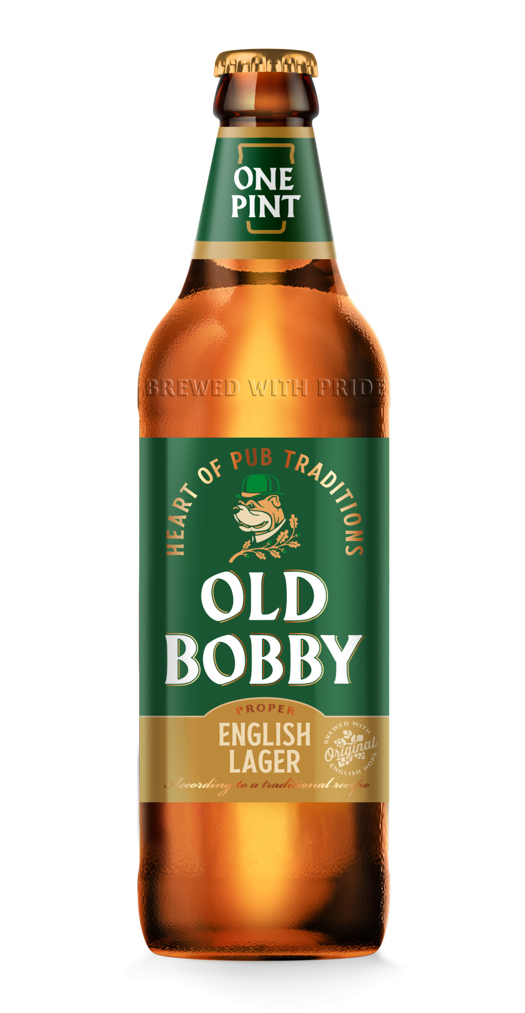 Old Bobby Lager, бутылка 0.568л