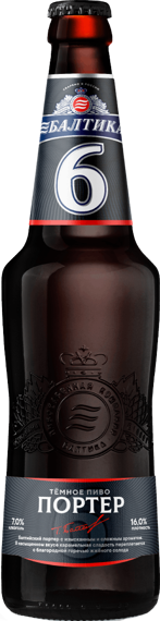 Балтика 6 Портер, бутылка 0.5л