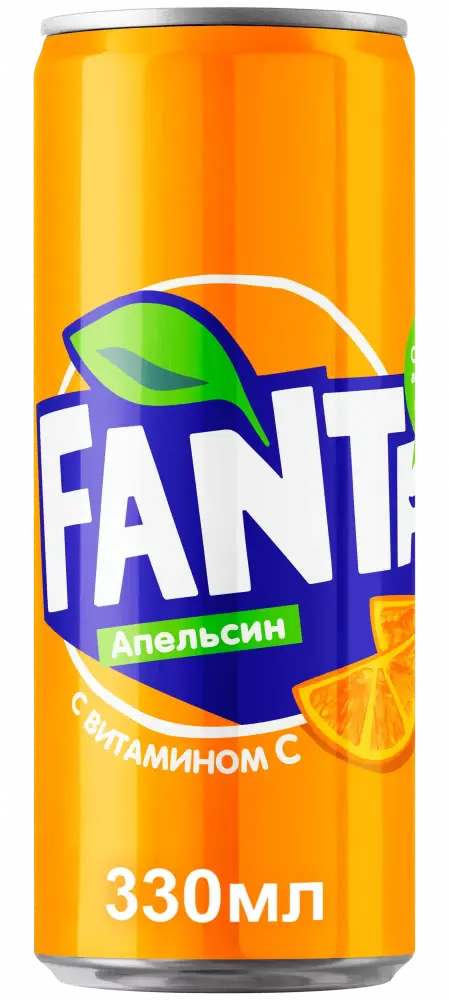 Fanta Безалкогольный напиток, банка 0.33л 
