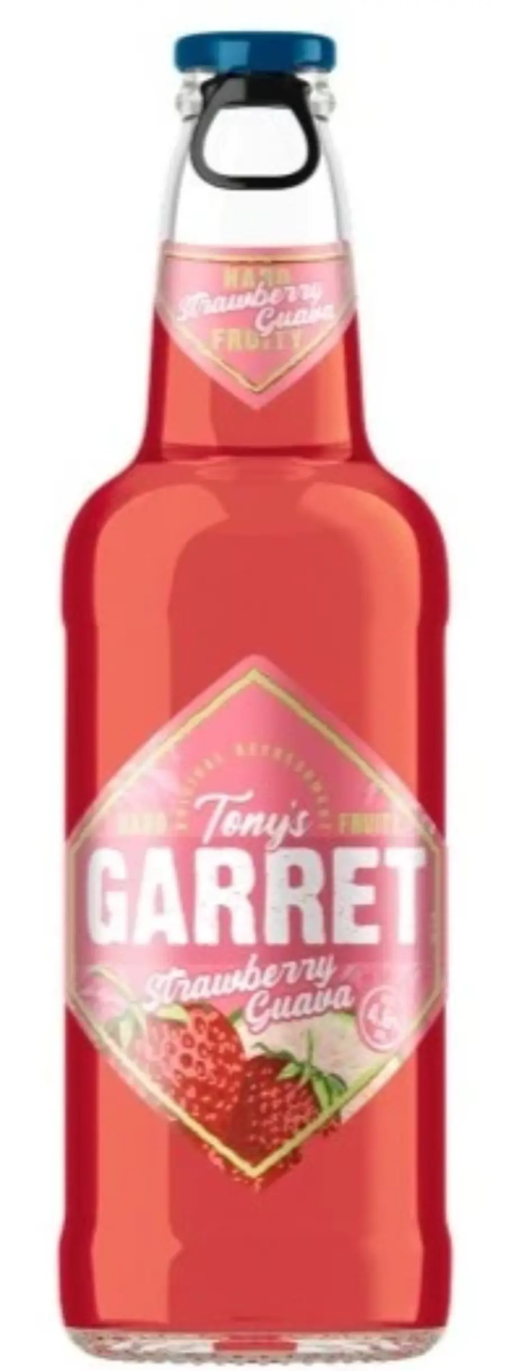 Tony's Garret Hard Strawberry-Guava (Клубника-Гуава), бутылка 0,4л