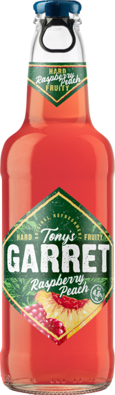 Tony's Garret Hard Raspberry-Peach, бутылка 0.4л