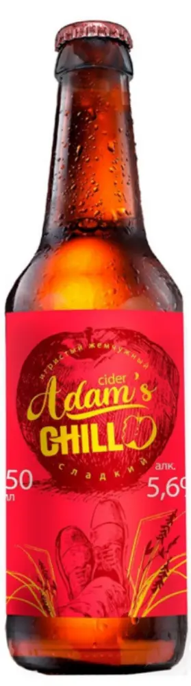 Сидр сладкий Адамс ЧИЛЛ (Adam’s Chill), бутылка 0,45л