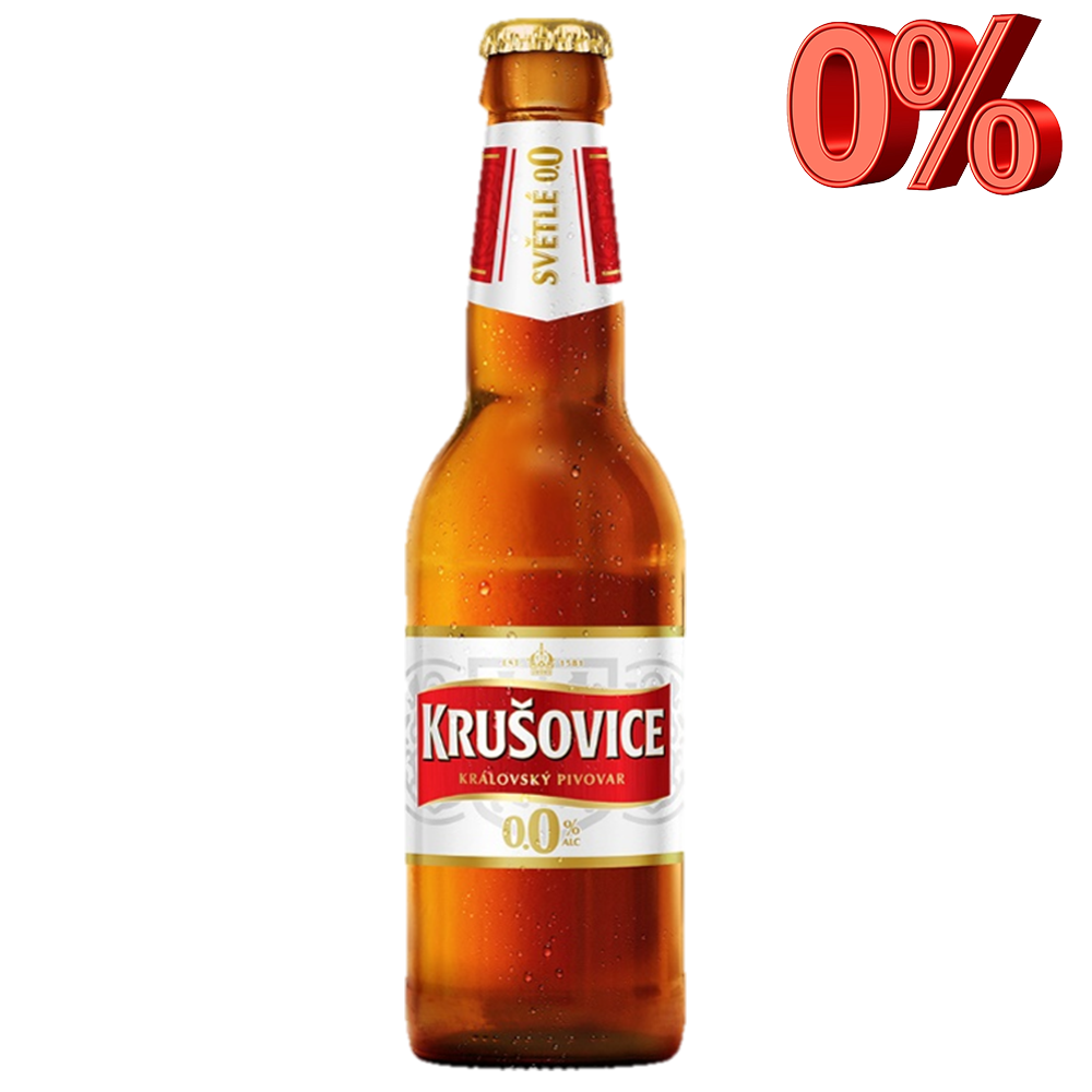 Krušovice Světlé 0.0, бутылка 0.33л