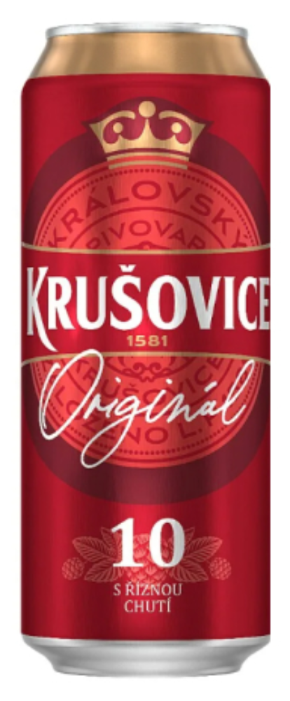 Krusovice Original 10, банка 0.5л 