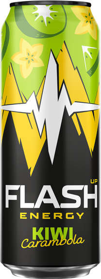 Flash Up Energy Kiwi-Carambola, банка 0.45л