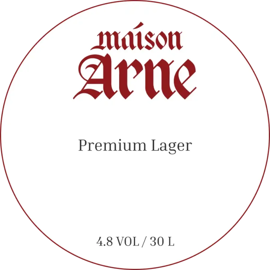 MAISON ARNE Premium Lager (Мэйсон Арне Премиум Лагер), (кег 30л)