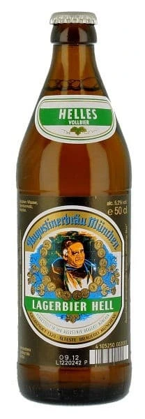 Augustiner Lagerbier Hell (Августинер Лагер Хель), бутылка 0.5л