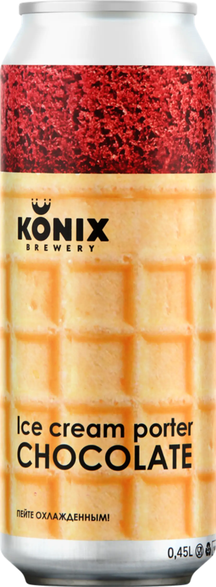 Ice cream porter Chocolate (Портер мороженое Шоколад), банка 0,45л