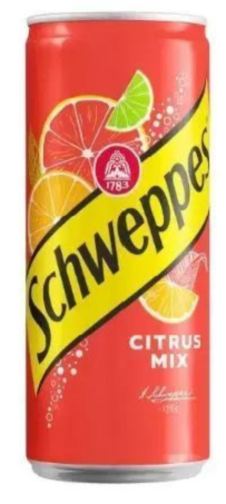 Schweppes Citrus Mix Безалкогольный напиток, банка 0.33л