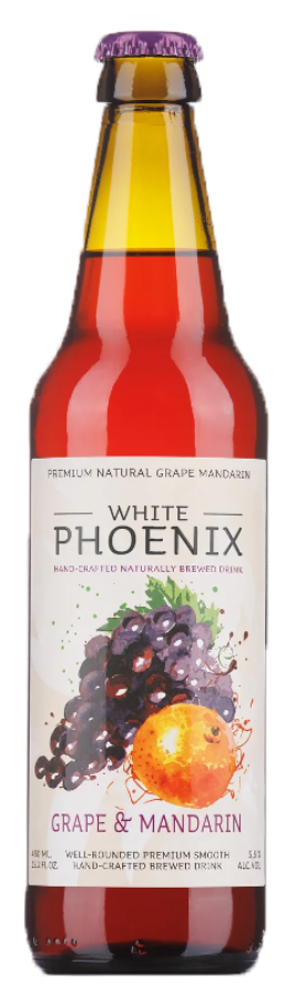 Медовуха Виноград-Мандарин, бутылка 0.45л