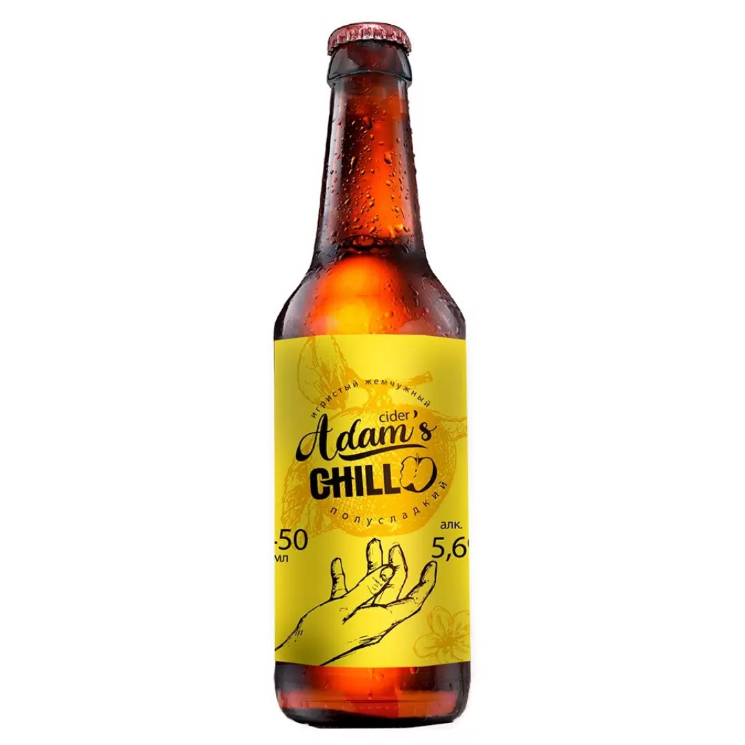Сидр полусладкий  Адам ЧИЛЛ (Adam’s Chill), бутылка 0,45л
