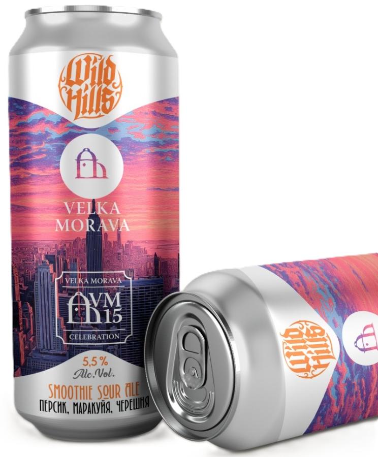 WildHills и Velka Morava - Персик, маракуйя, черешня банка 0,45л