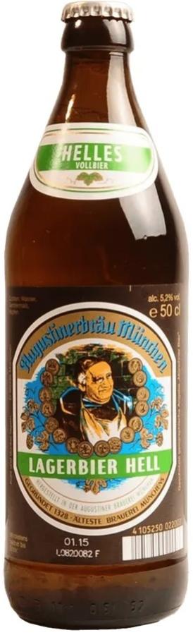 Augustiner Lagerbier Hell, бутылка 0,5л