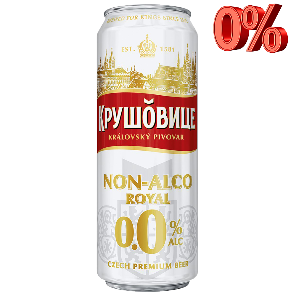 Krušovice Světlé 0.0, Банка 0.43л