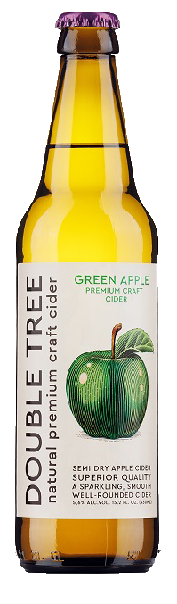 Сидр Зеленое Яблоко полусухой, бутылка 0.45л