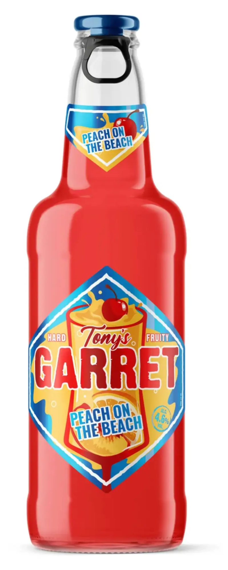 Tony's Garret Hard Peach on the Beach (ТОНИ’С ГАРРЕТ ХАРД ПЕРСИК НА ПЛЯЖЕ),  бутылка 0,4л