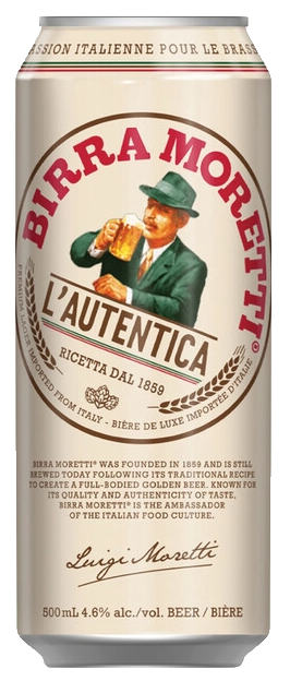 Birra Moretti, банка 0.5л