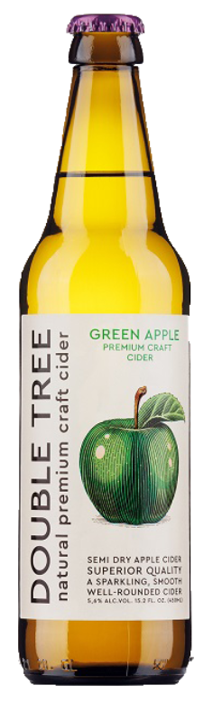 Сидр Зеленое Яблоко полусухой, бутылка 0.45л
