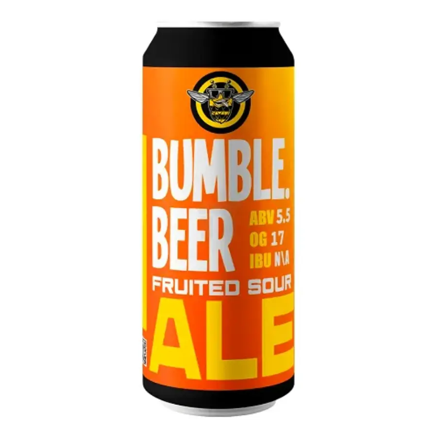 BUMBLE.BEER Fruited Sour Ale с манго, маракуйей, мандарином и апельсином (В отражении), банка 0,45л  