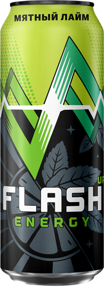 Flash Up Energy Мятный лайм, банка 0.45л