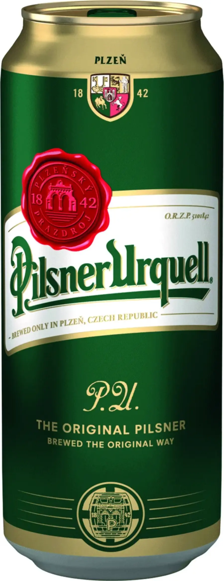 Pilsner Urquell (Пилзнер Урквелл), банка 0,5