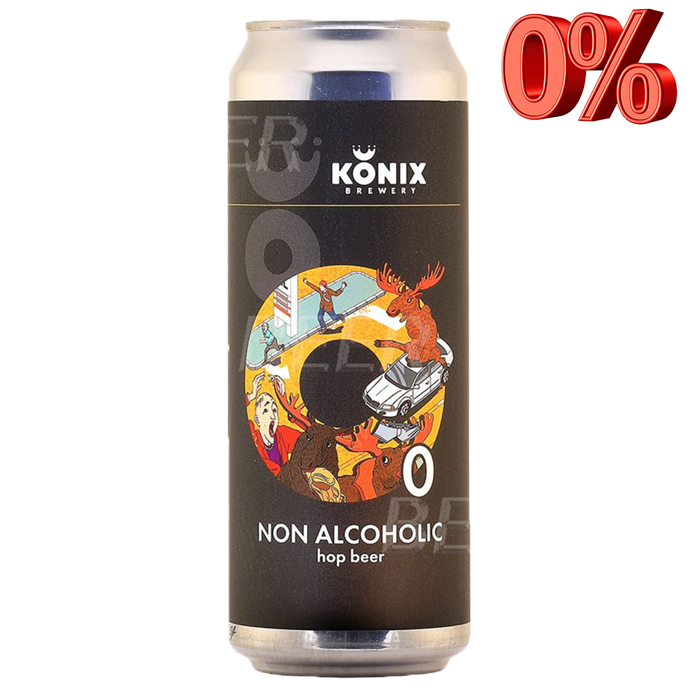 Лось просто Лось безалкогольное, банка 0.45л